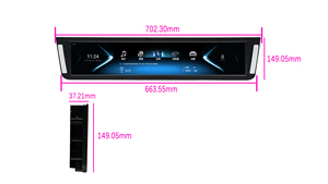 24-inch độ phân giải cao IPS màn hình cảm ứng mái màn hình cho VITO/V300 lật xuống xe mái hiển thị <span class=keywords><strong>Android</strong></span> tự động chức năng 1 năm - Product Image 4