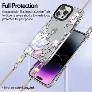 Casing Ponsel Bening Kristal Mewah Casing Kustom DIY Kualitas Tinggi untuk Apple iPhone 14 Pro Max 13 12