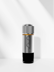 Machine à expresso portable en acier inoxydable alimentée par batterie USB-C pour la voiture, les voyages, le camping, l'extérieur, l'usage domestique, brassage rapide, automatique - Product Image 2