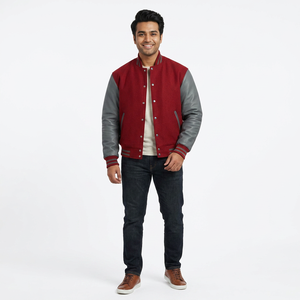 Vestes universitaires en laine de haute qualité sur mesure en gros pour hommes, capuche avant disponible, toutes les tailles régulières, prix formels et abordables - Product Image 1