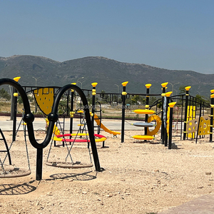 HUADONG Aire de jeux extérieure sécurisée pour enfants, grande combinaison d'exercices d'amusement, équipement de fitness multifonction - Product Image 4