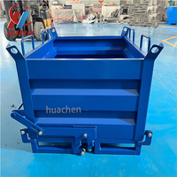 Usine en gros 6 yards Open Top élimination des déchets en acier au carbone Self Dumping Steel Hopper Container pour la récupération des déchets