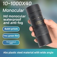 Nouveau Eagle universel 10-300X40 Zoom téléphone portable photographie monoculaire télescope haute puissance Bak4 prisme en plastique