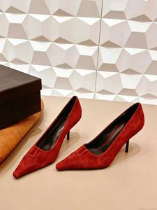 Chaussures rouges classiques à boucle métallique, chaussures de soirée sexy, vente directe de la <span class=keywords><strong>marque</strong></span>, chaussures sexy pour femmes - Product Image 4