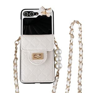 Papillon serrure boucle portefeuille oblique bandoulière pliant lumière luxe téléphone étui pour <span class=keywords><strong>Samsung</strong></span> zflip6 <span class=keywords><strong>zfold4</strong></span> w24 Findn3Flip - Product Image 6