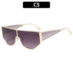 Lunettes de soleil unisexes tendance à <span class=keywords><strong>grande</strong></span> monture, marque de luxe QM, avec protection UV400 pour une utilisation en extérieur - Product Image 6