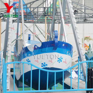 Juego de columpio de diversión para niños, barco pirata Real, paseos en bote con remolque, en venta - Product Image 3