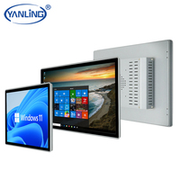 Panel PC Táctil Industrial de 15 Pulgadas Todo en Uno, Intel Core Hd-mi I5 I7 J1900 IP65, Computadora Integrada Sin Ventilador, RS232, Gigabit Ethernet, VESA