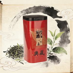 กระป๋องโลหะเปล่าสำหรับบรรจุชา ขนาด 1000 กรัม (35 ออนซ์)  พร้อมพิมพ์โลโก้ตามสั่ง สำหรับเก็บชาดอกไม้  กระป๋องเหลี่ยมสำหรับใส่ถุงชา - Product Image 3