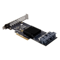 Tarjeta Adaptadora de Almacenamiento SSD para Servidor, PCIe X8 PEX8724, 4 Puertos U.2 SFF-8643, Gigabit Ethernet Interno, en Stock, para Almacenamiento en Centros de Datos