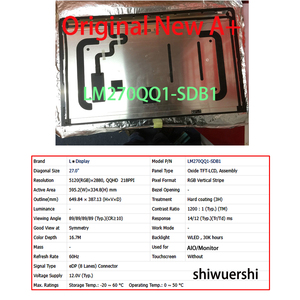 Pantalla LCD de <span class=keywords><strong>27</strong></span> Pulgadas, Ensamblaje LM270WQ1 SLC1 SLC2 SDA1 SDA2 SDF1 SDF2 SDB1 SDB2 SDC1 SDC2 SDD1 SDE1, Repuesto para Panel de Pantalla Iamc - Product Image 3