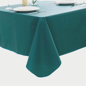 Tovaglia rettangolare in PVC <span class=keywords><strong>verde</strong></span> bottiglia di lusso HuiHe con retro in flanella, resistente agli strappi, in vinile. - Product Image 2