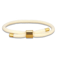 Bracelets de couple simples multicolores faits à la main en corde tressée, ajustables avec fermoir en alliage métallique, cadeaux de fête
