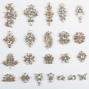 Hot Glitter Clear Glass Crystal Hotfix Diamond Patches Flatback <b>Iron</b> on Rhinestone Appliques for Clothing Bags - Product Image 3