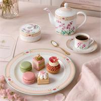 Ensemble de café en céramique moderne PITO, porcelaine de luxe, tasse et soucoupe à café, ensemble de théière 800 ml, ensemble de café