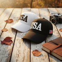 Gorra de béisbol unisex con bandera estadounidense bordada en 3D, de 6 paneles, ajustable, para exteriores, estilo camionero, deportiva, de verano, con letras, de terciopelo.
