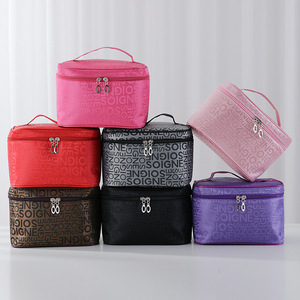 Korean Version Portable Travel Cosmetic <b>Case</b> Large Capacity Eco-friendly Reusable Waterproof <b>Makeup</b> Bag Zipper Durable - Product Image 1