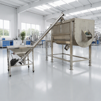 Mélangeur à ruban horizontal Saturne en U, engrenage SUS316L, moteur servo, pour poudre sèche, épices, café, protéines, assaisonnements, mélange alimentaire