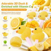 Vente en gros de sucettes gélifiées multicolores en forme de pièces, emballées individuellement, boîte de 100 pièces, saveurs de fruits mélangées, bonbons mous pour enfants