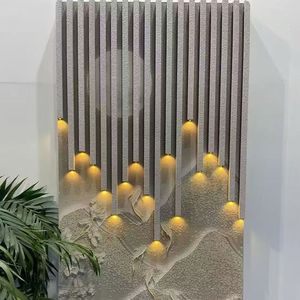 Panel <span class=keywords><strong>de</strong></span> Pared Ranurado WPC Ecológico e Ignífugo <span class=keywords><strong>para</strong></span> <span class=keywords><strong>Interiores</strong></span>, <span class=keywords><strong>Revestimiento</strong></span> Decorativo <span class=keywords><strong>de</strong></span> Tablero Compuesto <span class=keywords><strong>de</strong></span> Madera y Plástico con Diseño 3D <span class=keywords><strong>para</strong></span> Hoteles - Product Image 3