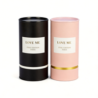 Emballage en tube de papier écologique, boîte en tube de papier pour parfum, tube de papier élégant certifié, finition mate, boîte en tube de papier pour parfum