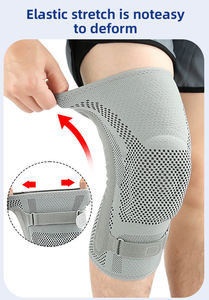 Genouillère de protection professionnelle en nylon respirant et léger avec cordon de serrage pour hommes, idéale pour la course et l'alpinisme (soutien du ménisque et de la rotule) - Product Image 3