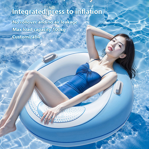 All'ingrosso doppio strato ispessito in PVC anello portatile tascabile per adulti anello di nuoto per il tempo libero all'aperto salvagente per il nuoto - Product Image 4