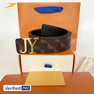 Cintura JANYO di Lusso in Stile Designer, in PU a Quadri, con Fibbia Automatica in Lega Personalizzabile, Unisex, alla Moda, per <span class=keywords><strong>Uomo</strong></span> e Donna, per Uso Quotidiano - Product Image 6