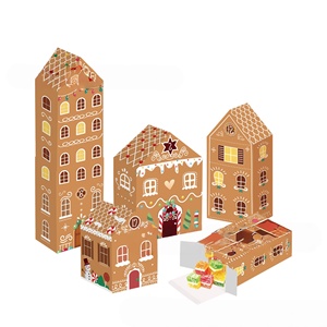 Boîte d'emballage personnalisée en forme de bonhomme en pain d'épices en papier blanc de haute qualité pour calendrier de l'Avent de Noël, cadeaux de fête, vente en gros - Product Image 5
