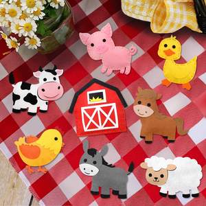 Kit di Cucito Educativo Montessori Tutto-in-Uno per Bambini in Età Prescolare, <span class=keywords><strong>Attività</strong></span> Artigianale con Animali della Fattoria per lo Sviluppo della Motricità Fine - Product Image 5