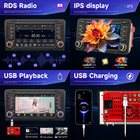 Autoradio MP5 BQCC 7 pouces avec Carplay, écran tactile IPS AHD, lecteur multimédia pour Audi A3/S3/RS3 2003-2012