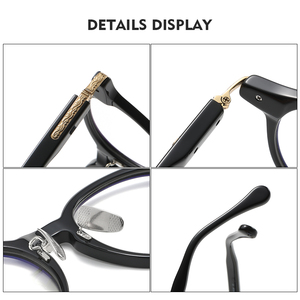 80853 Nouveautés Lunettes 2023 Nouveau Design Monture de Lunettes Rétro en Acétate Tortue Montures Optiques en Acétate <span class=keywords><strong>Blanc</strong></span> - Product Image 4