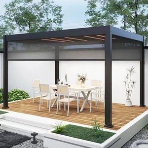 Pergola à lames orientables électriques, imperméable, anti-UV, <span class=keywords><strong>abri</strong></span> solaire pour la cour - Product Image 6