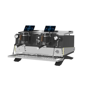Machine à café expresso semi-automatique à double tête en acier inoxydable pour café-<span class=keywords><strong>restaurant</strong></span>, 3500W, garantie 1 an pour les entreprises - Product Image 4