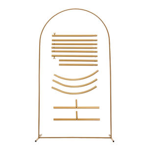 Support de bouquet de ballons en métal <span class=keywords><strong>doré</strong></span> en forme d'<span class=keywords><strong>arche</strong></span>, toile de fond pour photographie de mariage, décoration de fête de mariage et de banquet - Product Image 6