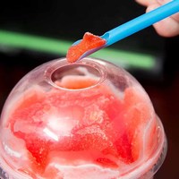 Cuillère en plastique pailles écologiques jetables PLA Cpla buvant des pailles de qualité alimentaire cuillères pour la glace