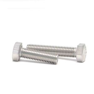 Tornillo de Cabeza Hexagonal de Acero Inoxidable 304 de Alta Especificación DIN933 M12, Precio de Fábrica - Product Image 1