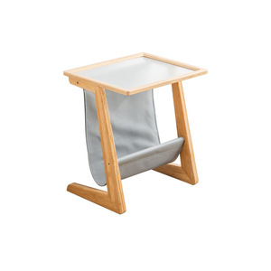 Mesa auxiliar pequeña Zhui Zhu con superficie de vidrio templado, mesa de centro móvil de estilo japonés para apartamentos pequeños, uso junto a la cama - Product Image 5