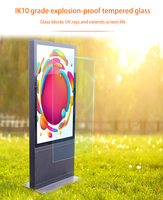 Écran publicitaire vertical extérieur sexy de 55 pouces appareil de signalisation numérique LCD portable lecteur de publicité LCD Android WIFI HD