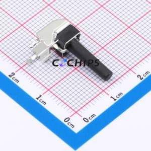 GT-TC102B-H170-L1 Tactile Switch Through hole,6.1x6.1mm Switch Single Pole Single Throw Round Button 2.5N Right Angle Insert - Product Image 1