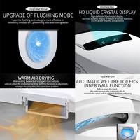 Offre Spéciale lavage automatique électrique intelligent wc cuvette de toilette salle de bain céramique chasse automatique intelligente toilette avec bidet