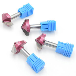 V Bit fraise en bout 3D mèches de routeur en acier au tungstène V forme <span class=keywords><strong>chanfrein</strong></span> fraises en bout fraise à bois 60 90 degrés tige 6 8 1/4 - Product Image 5