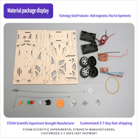Kit Scientifique STEM Voiture en Bois Télécommandée Sans Fil DIY – Jouet Éducatif Électronique, Modèle à Construire, Puzzle et Ensemble d'Expériences pour Tous les Âges