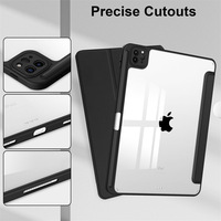 Étui antichoc en cuir PU transparent ultra fin de 2024 ans pour iPad Air de 11 pouces Housse de protection populaire pour iPad Air 11 Tablet