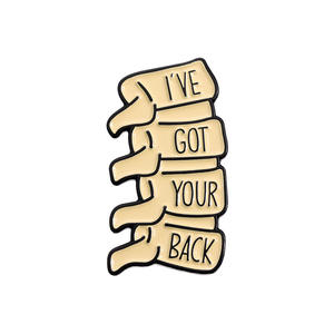 Diciendo divertido, tengo tu insignia de aleación en la espalda clavada, regalo de enfermera, doctor, alfileres de esmalte de esqueleto humano - Product Image 1