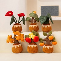 Plante en peluche créative d'aromathérapie, Arbre à argent porte-bonheur, Décoration pour la maison, le salon et la voiture, en polyester