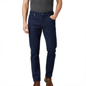 Custom Men's Stretch Waterproof Breathable <b>Jeans</b> Mid Waist Smart Casual Streetwear Trousers Workout Pants Spandex/Cotton ODM - Product Image 2