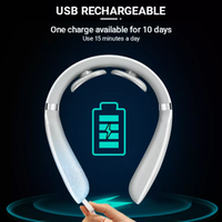 Masseur cervical portable relaxant à impulsions, appareil de massage du cou, soulagement de la douleur, pétrissage intelligent, masseur électrique en forme de U, vente chaude
