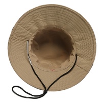 Topi Pria Kamuflase untuk Perjalanan Luar Ruangan, Pelindung Sinar Matahari, Topi Memancing Bertepi Lebar, Topi Bucket Camo untuk Berkemah dengan Tali Pengikat