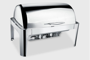 Piring chafing persegi panjang baja tahan karat 9Liter di Turki - Product Image 5